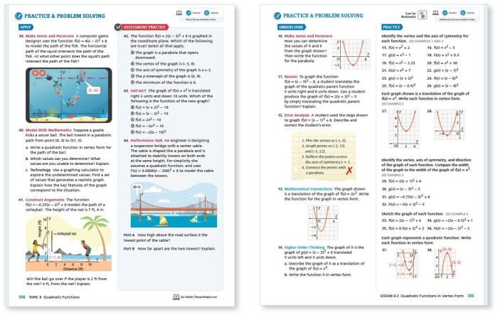 Envision algebra 1 teaching resources