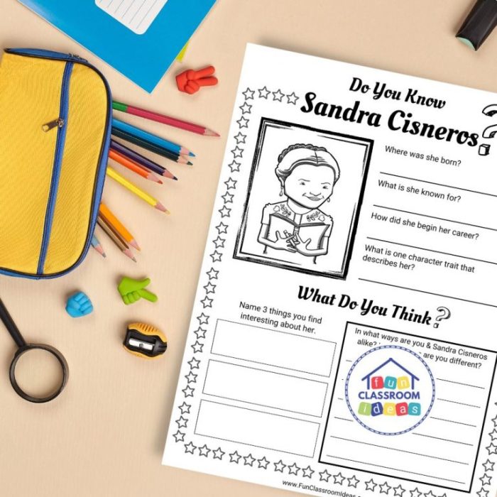 My name sandra cisneros worksheet