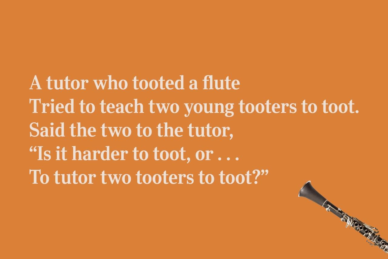 A tutor who tooted the flute