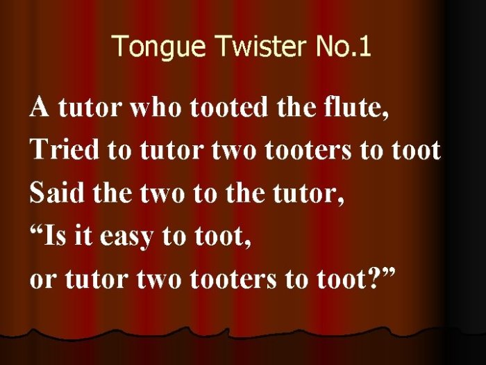 Tongue twisters trabalenguas toot twister iraparenting tutor flute tooted basado chicano aprendizaje caligrafía vocabulario