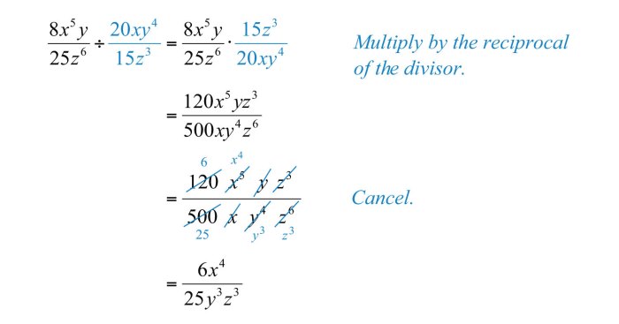 Multiplying and dividing rational expressions worksheet answers