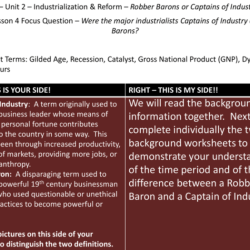 Captains of industry or robber barons worksheet answers